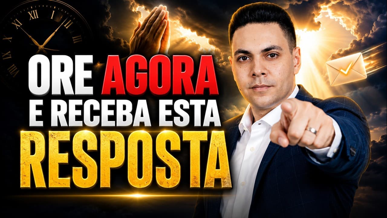 Capa do vídeo "Faça esta oração e Deus liberará uma grande resposta | Oração da tarde 🌅 | Pastor Fernando Branco" do canal Pr Fernando Branco