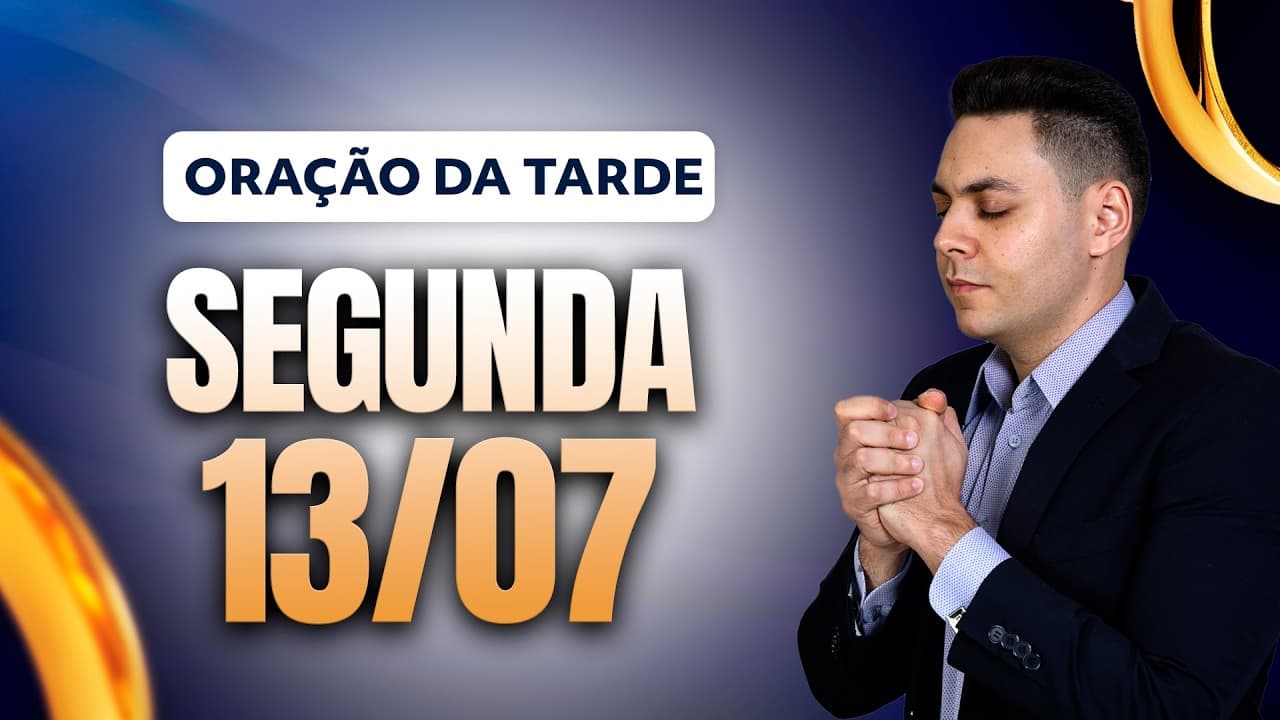 Capa do vídeo "🌅ORAÇÃO DA TARDE 13/07- Pastor Fernando Branco" do canal Pr Fernando Branco