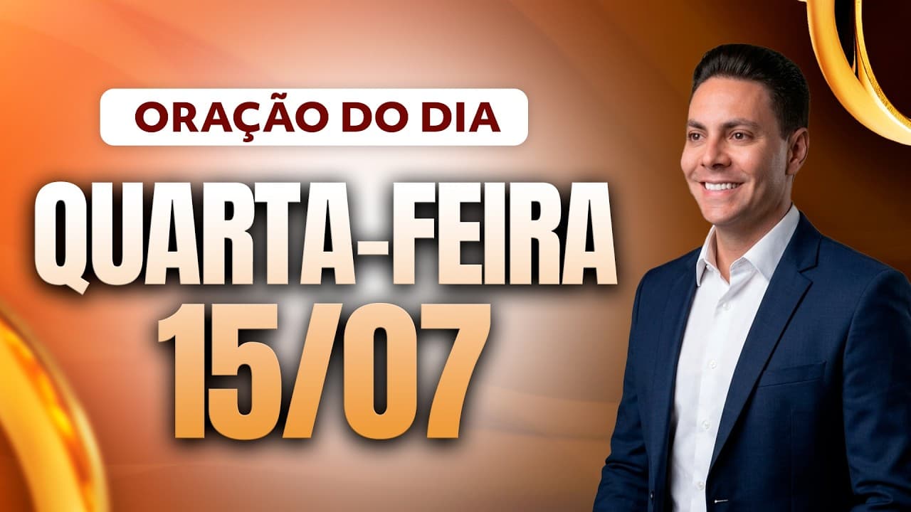 Capa do vídeo "☀️ORAÇÃO DA MANHÃ 15/07 - Pastor Fernando Branco" do canal Pr Fernando Branco
