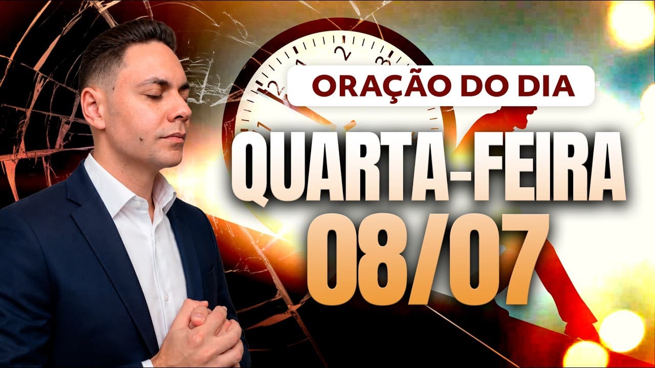Capa do vídeo "☀️ORAÇÃO DA MANHÃ 08/07 - Pastor Fernando Branco" do canal Pr Fernando Branco