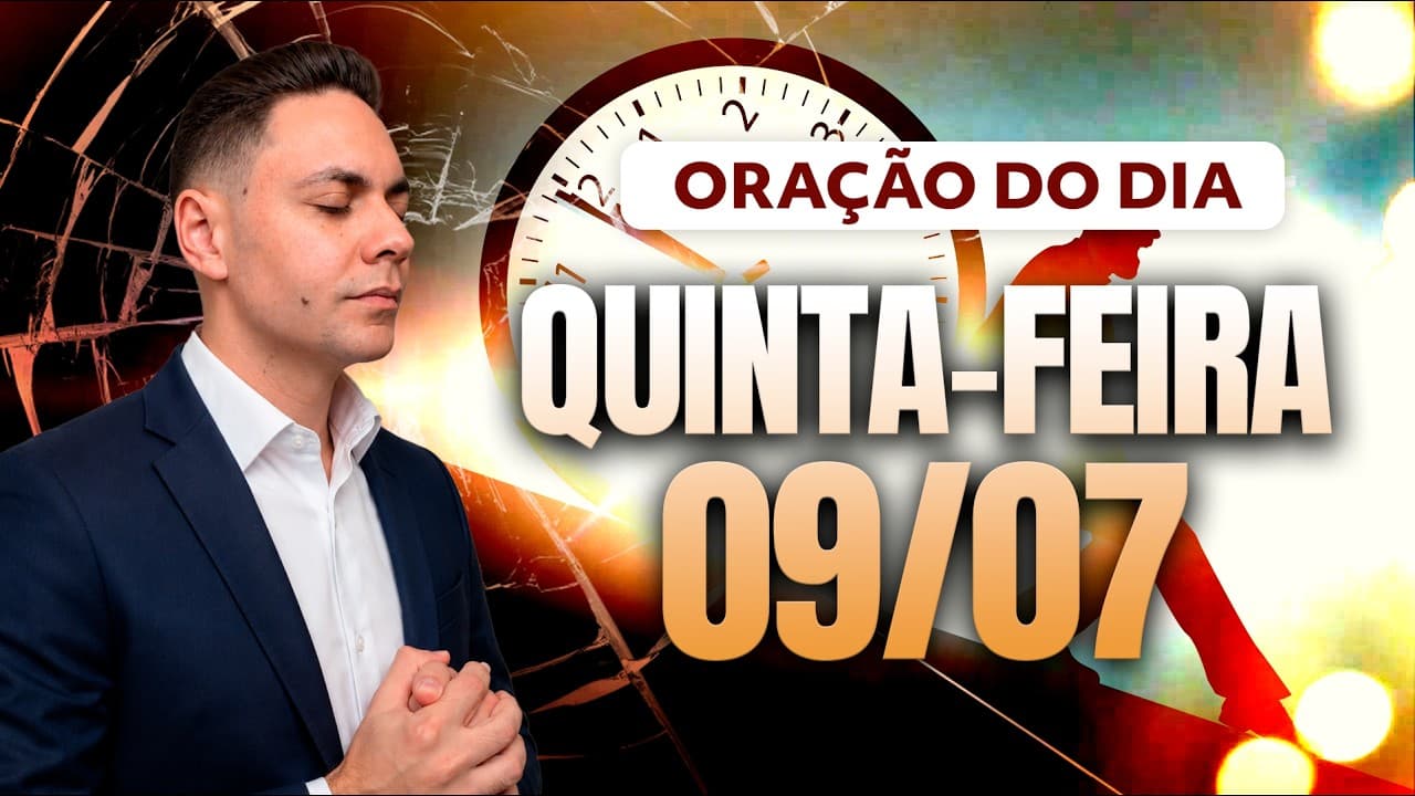 Capa do vídeo "☀️ORAÇÃO DA MANHÃ 09/07 - Pastor Fernando Branco" do canal Pr Fernando Branco