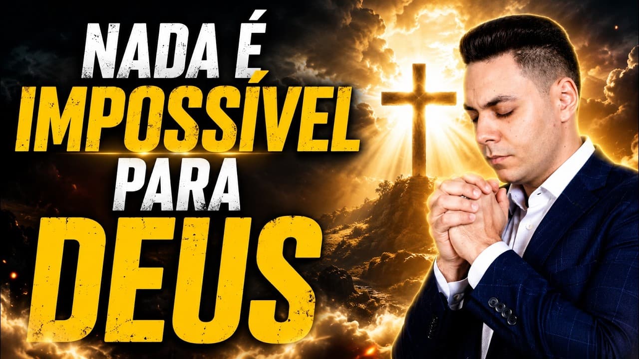 Capa do vídeo "Oração de hoje para vencer o impossível pela fé | Oração da tarde 🌅 | Pastor Fernando Branco" do canal Pr Fernando Branco