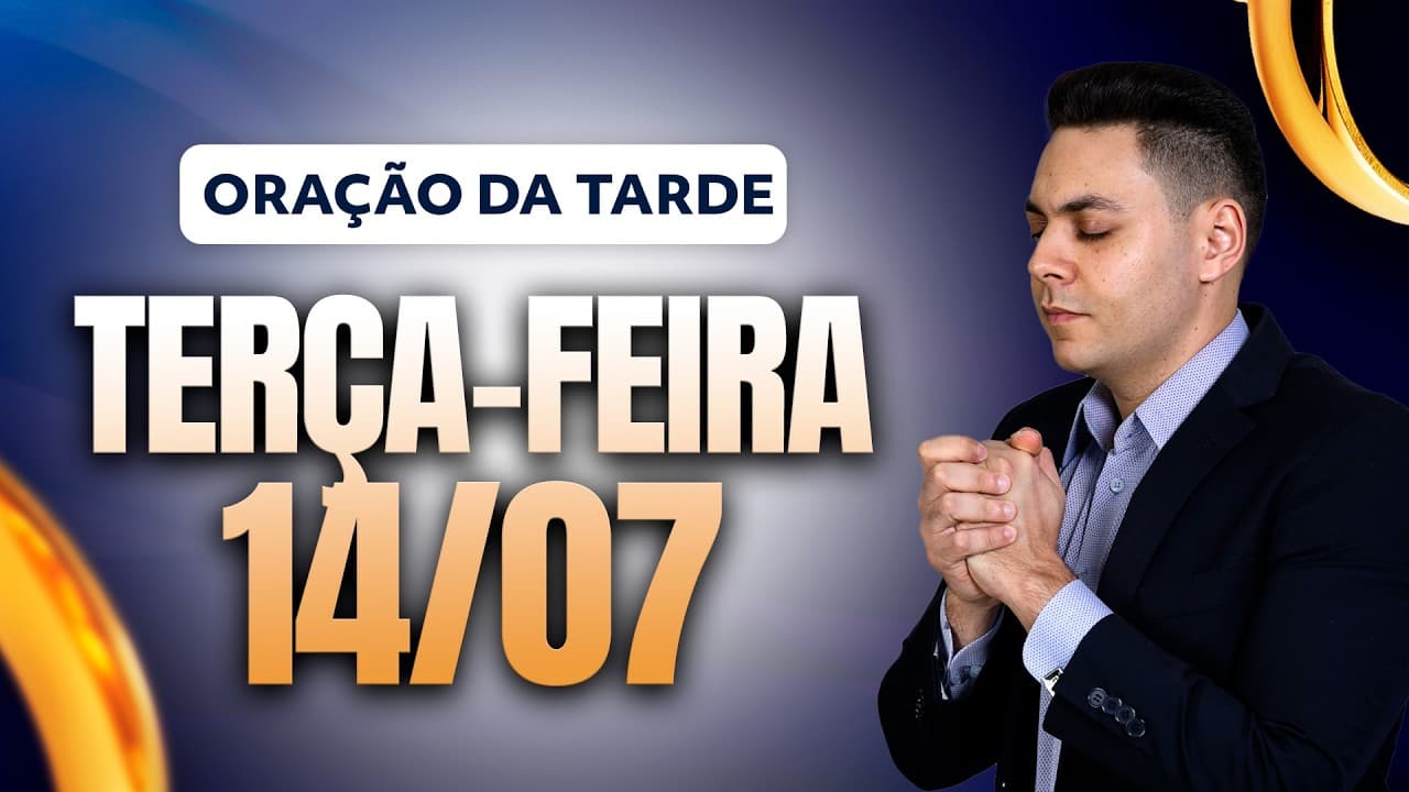 Capa do vídeo "🌅ORAÇÃO DA TARDE 14/06 - Pastor Fernando Branco" do canal Pr Fernando Branco