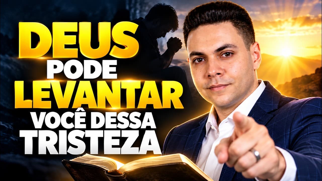 Capa do vídeo "Oração para ansiedade e depressão | 🌅Oração da tarde | Pastor Fernando Branco" do canal Pr Fernando Branco