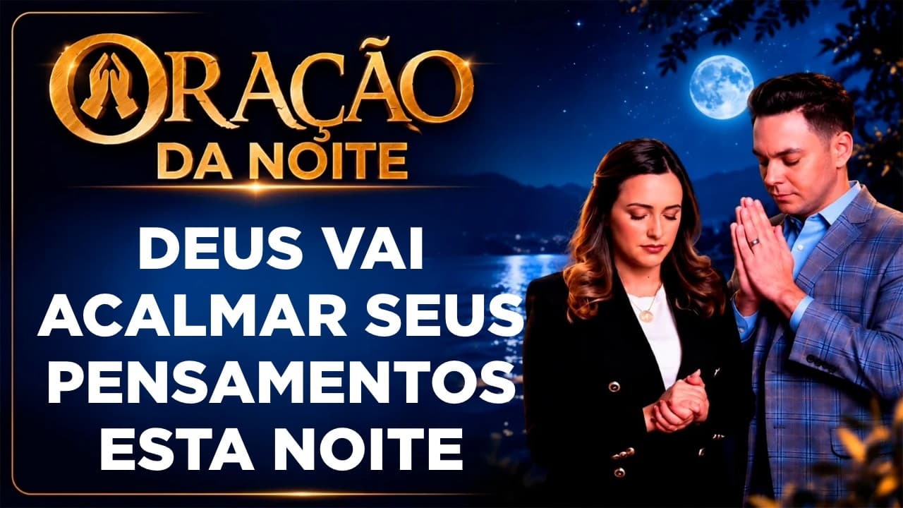 Capa do vídeo "Oração da noite🌙| Sua mente não desliga? Durma em paz com Jesus | Pastor Fernando Branco" do canal Pr Fernando Branco