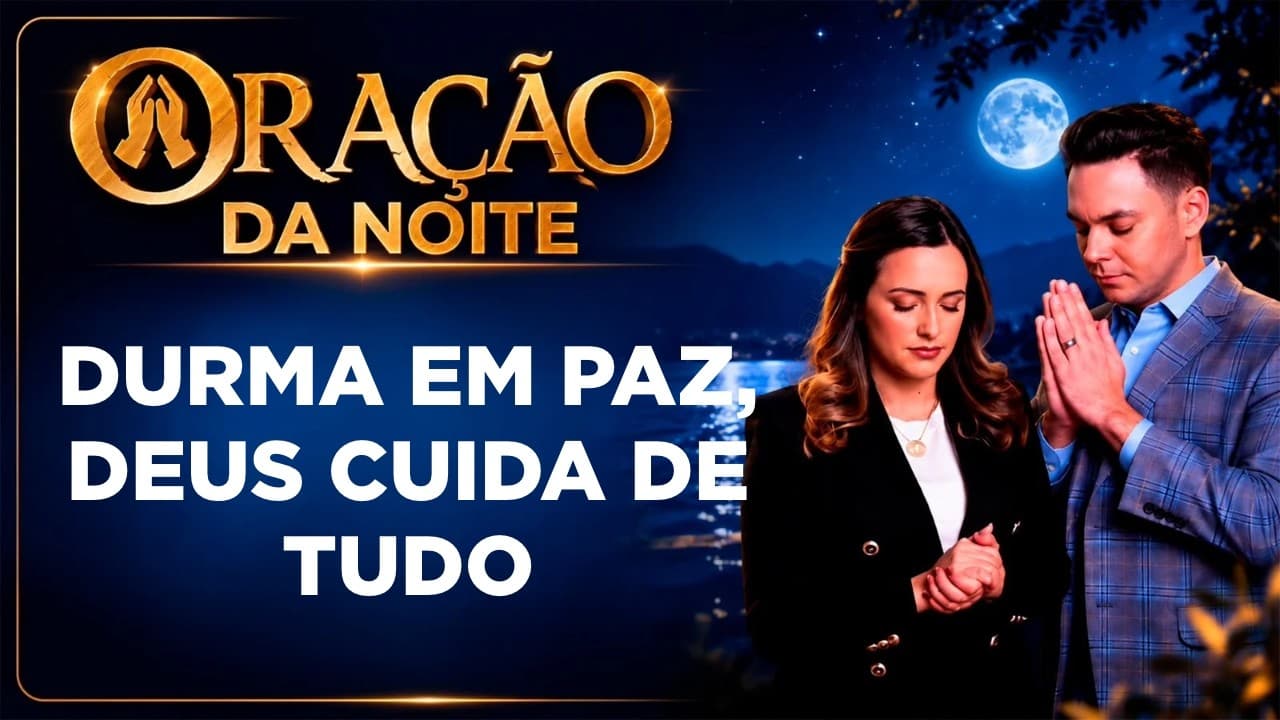 Capa do vídeo "Oração da noite🌙| Acalme sua mente e durma em paz na presença de Deus | Pastor Fernando Branco" do canal Pr Fernando Branco