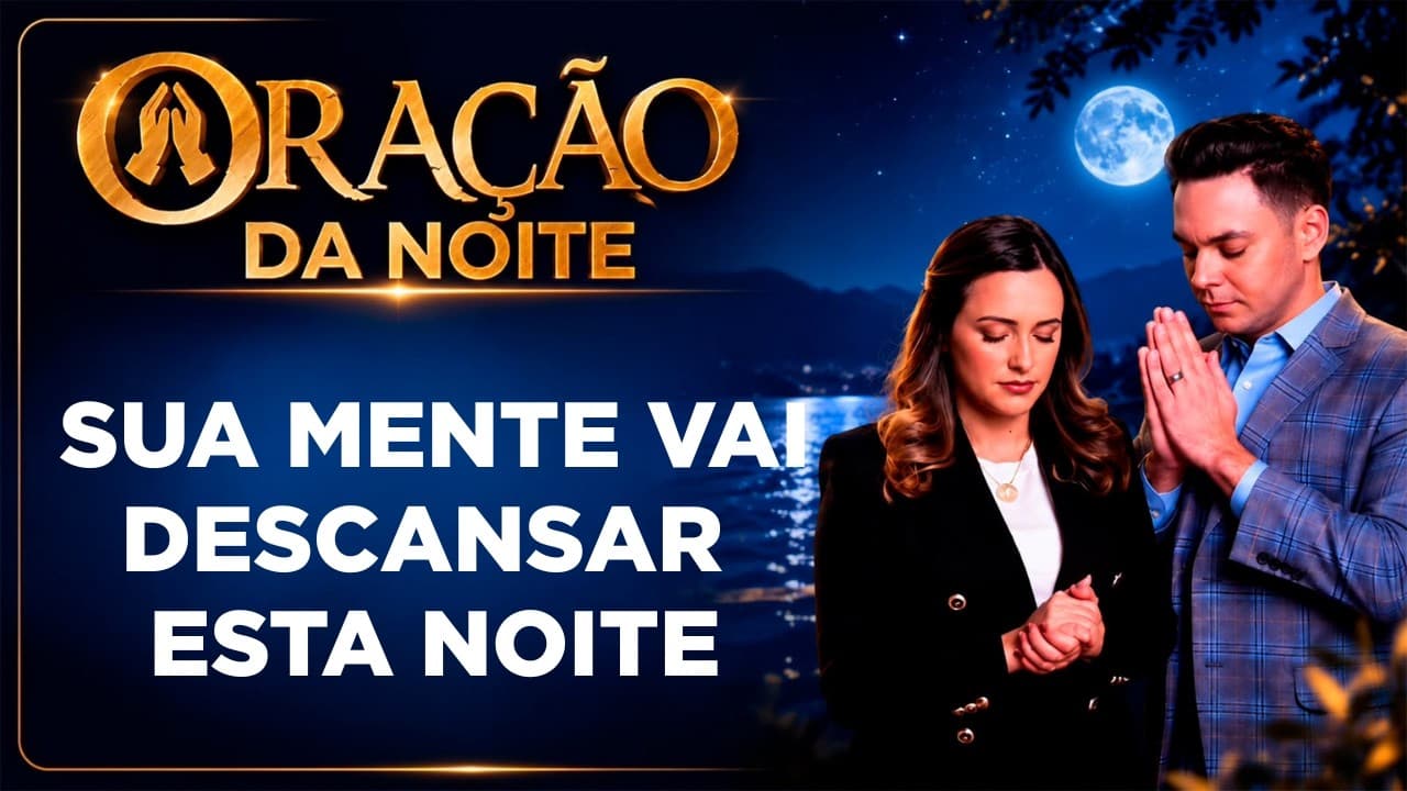 Capa do vídeo "Durma em paz, Deus vai acalmar seu coração | 🌙Oração da noite | Pastor Fernando Branco" do canal Pr Fernando Branco