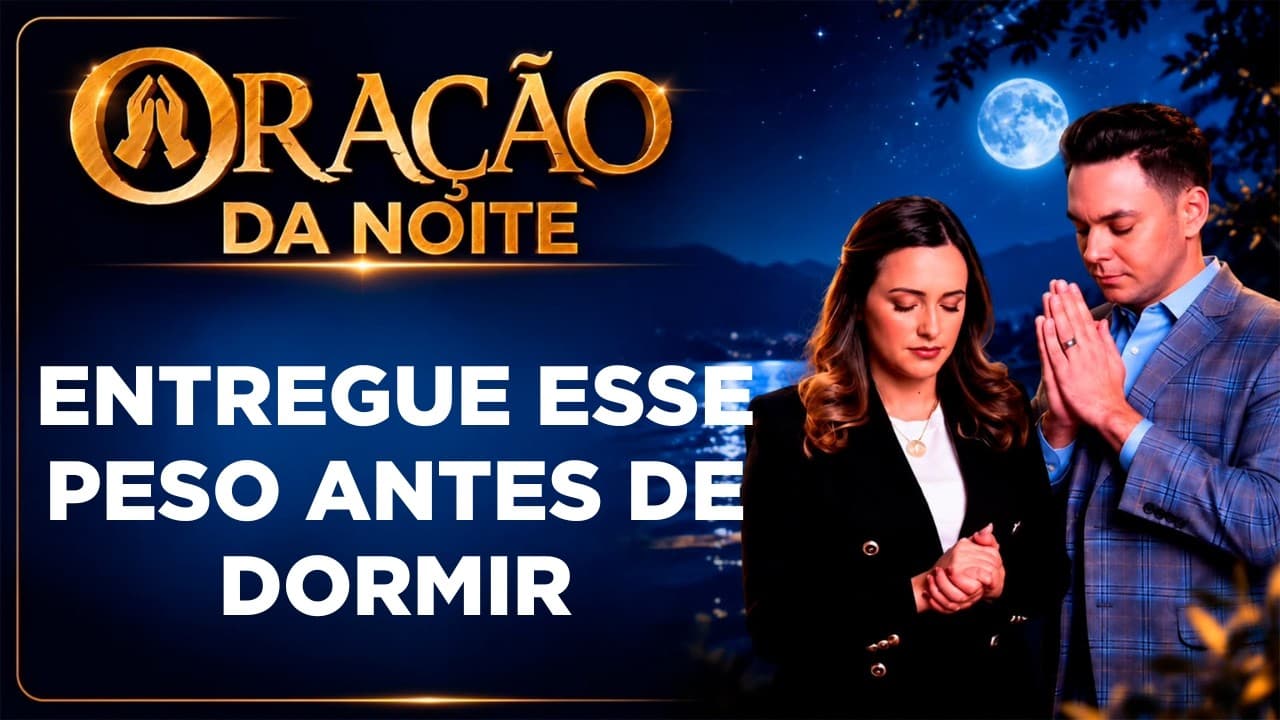 Capa do vídeo "Entregue suas preocupações a Deus antes de dormir | 🌙Oração da noite | Pastor Fernando Branco" do canal Pr Fernando Branco