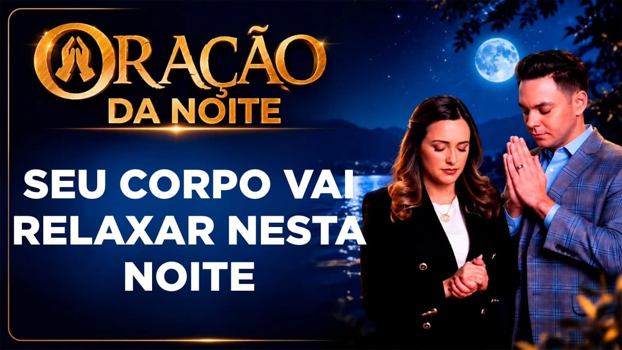 Capa do vídeo "Oração da noite🌙| Oração para dormir bem e relaxar o corpo inteiro | Pastor Fernando Branco" do canal Pr Fernando Branco