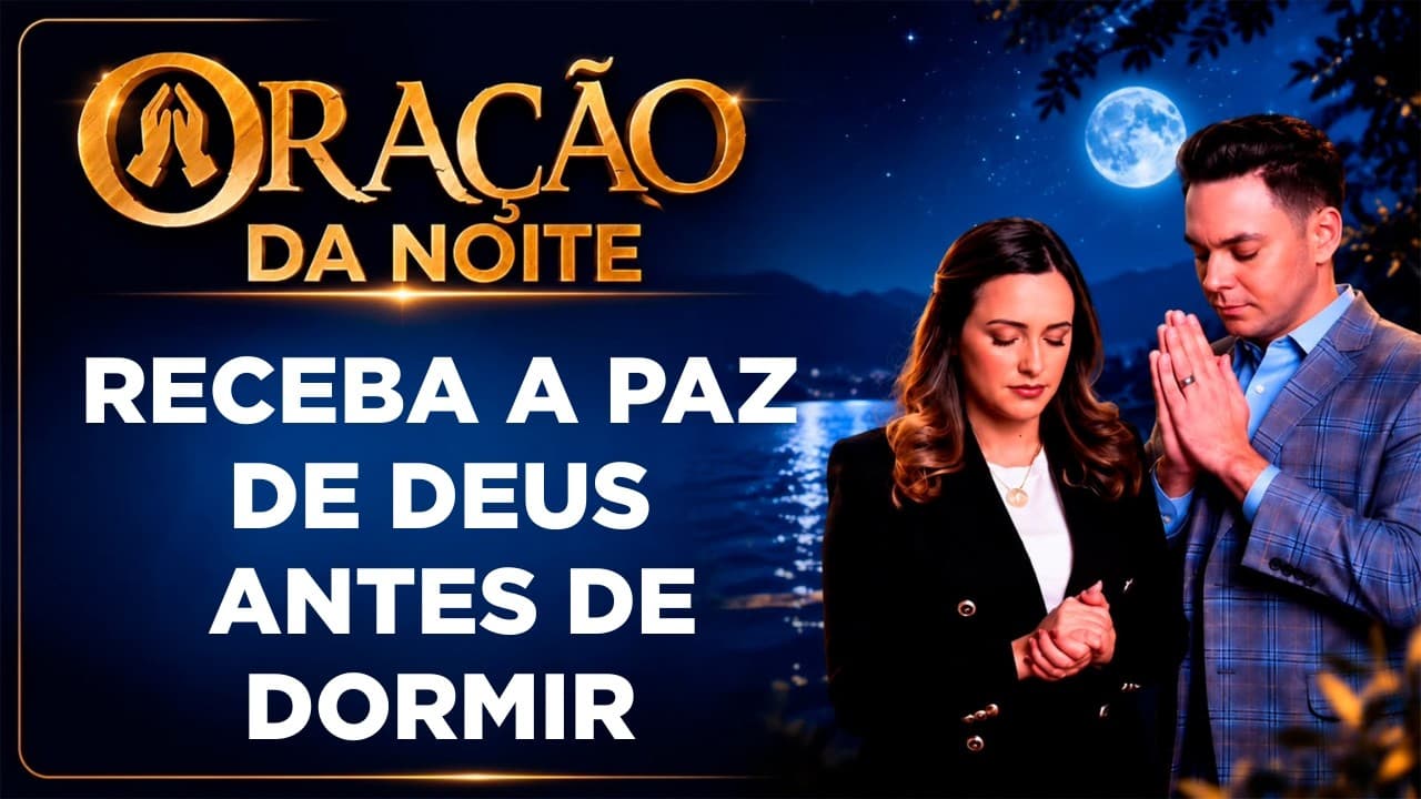 Capa do vídeo "Oração da noite🌙| Oração para dormir em paz e acalmar a mente com Deus | Pastor Fernando Branco" do canal Pr Fernando Branco