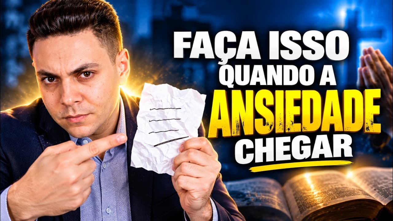 Capa do vídeo "Oração para entregar toda ansiedade a Deus | 🌅Oração da tarde | Pastor Fernando Branco" do canal Pr Fernando Branco