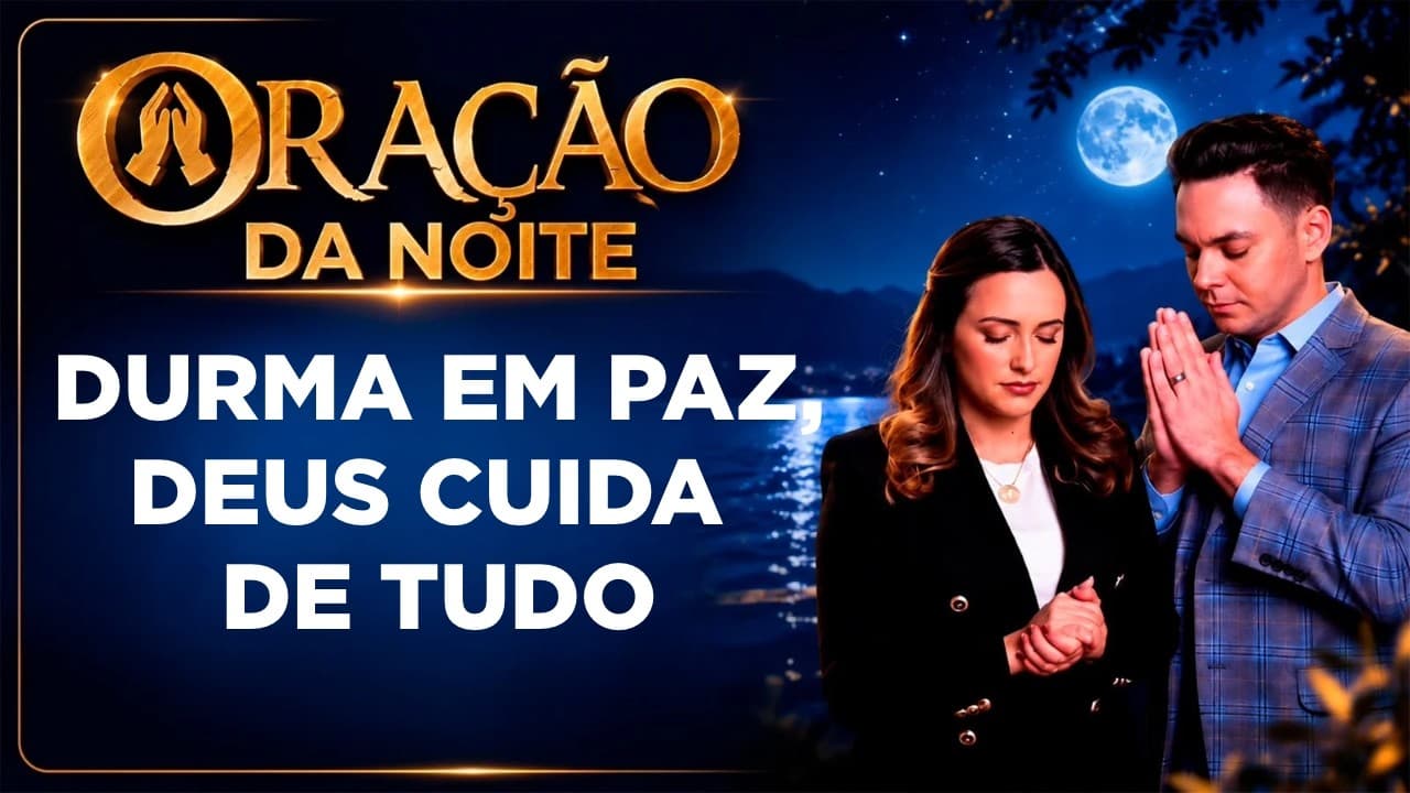 Capa do vídeo "Oração da noite🌙| Oração para dormir em paz e acalmar a mente | Pastor Fernando Branco" do canal Pr Fernando Branco