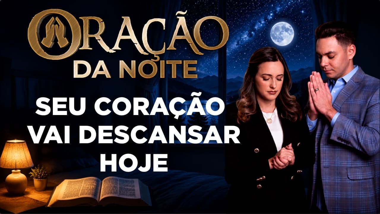 Capa do vídeo "Hoje Deus cuida de você | Oração da noite 🌙 | Pastor Fernando Branco" do canal Pr Fernando Branco