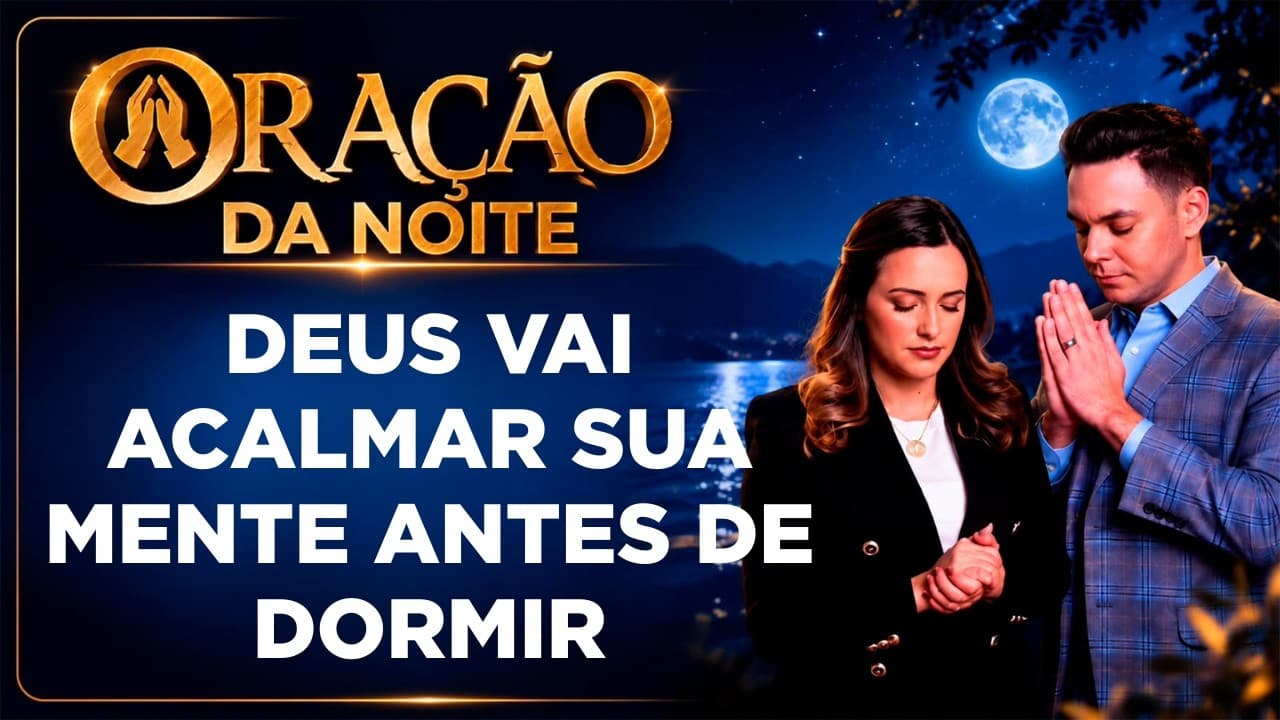 Capa do vídeo "Durma em paz, entregue suas preocupações a Deus | 🌙Oração da noite | Pastor Fernando Branco" do canal Pr Fernando Branco