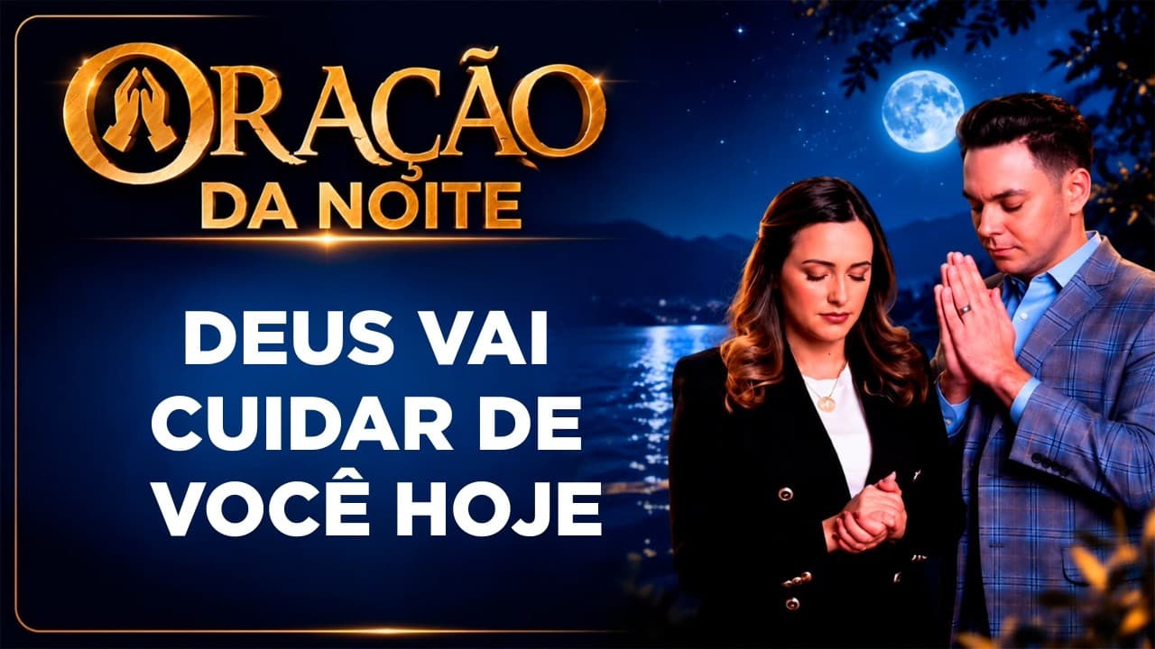 Capa do vídeo "Entregue suas preocupações a Deus e durma em paz | 🌙Oração da noite | Pastor Fernando Branco" do canal Pr Fernando Branco