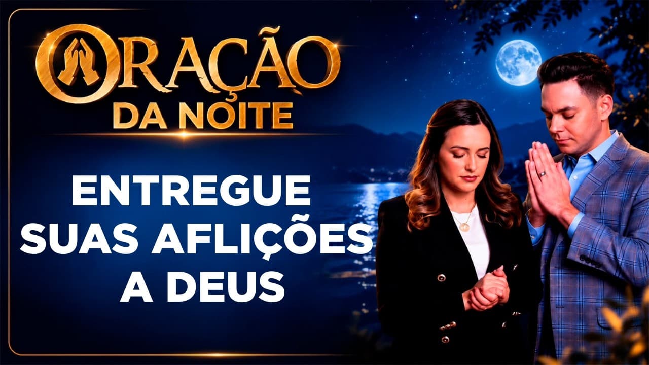 Capa do vídeo "Oração da noite🌙| Entregue todas as preocupações a Deus | Pastor Fernando Branco" do canal Pr Fernando Branco