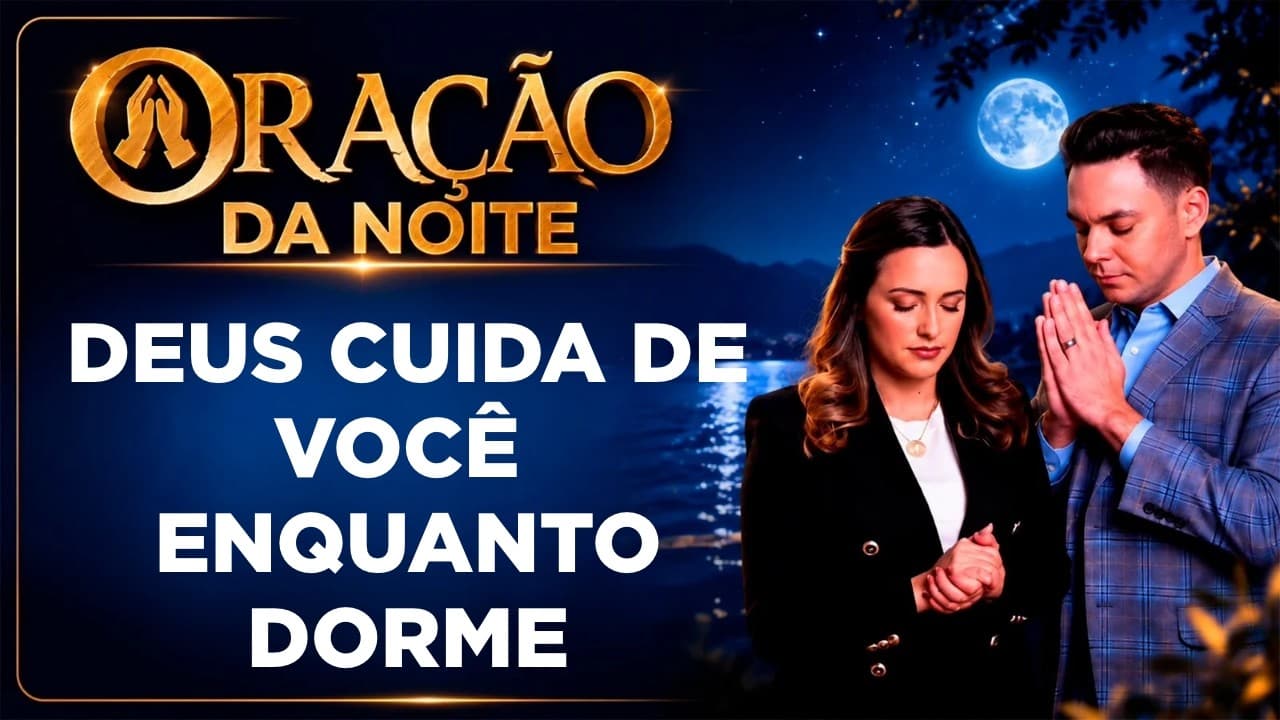 Capa do vídeo "Oração da noite🌙| Oração para dormir bem e acalmar a mente com Deus | Pastor Fernando Branco" do canal Pr Fernando Branco