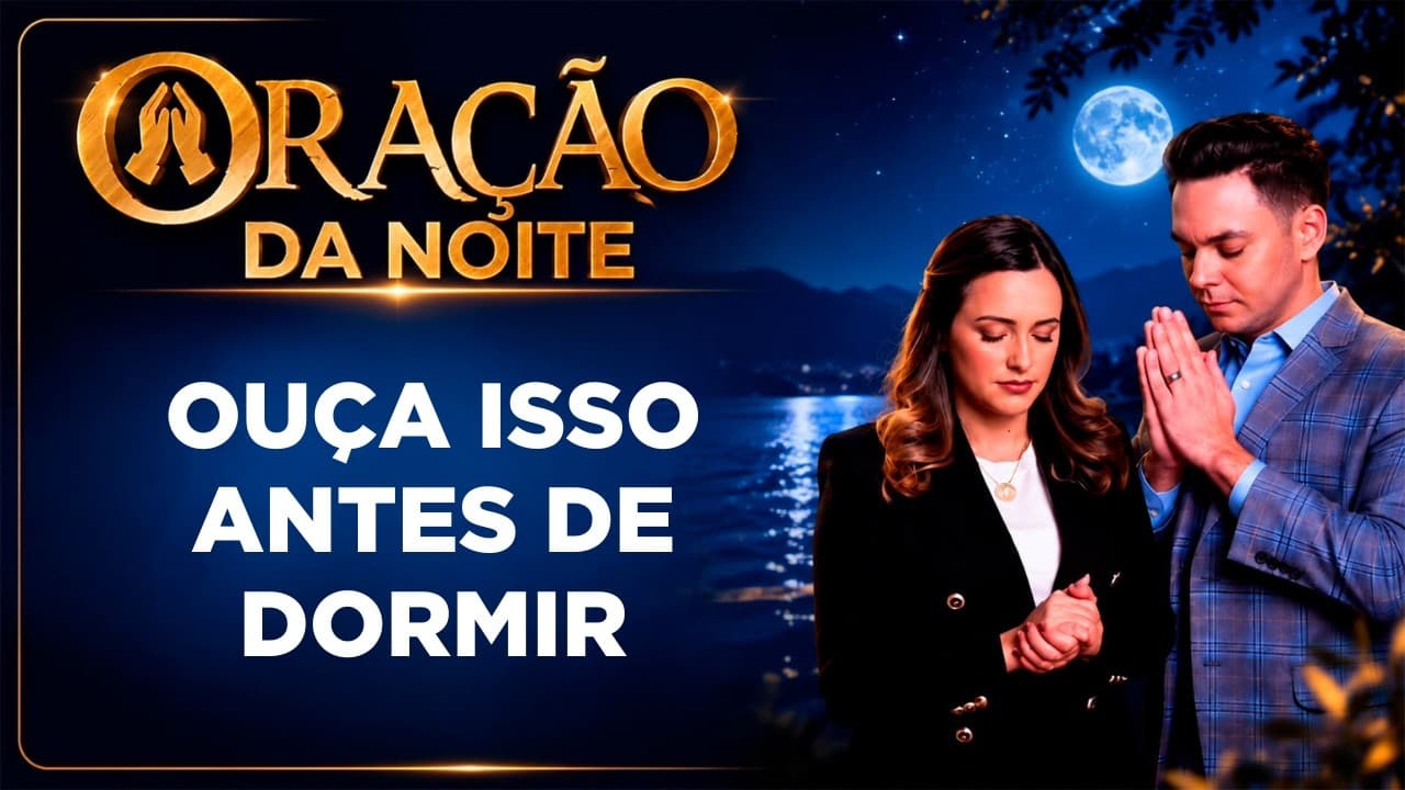 Capa do vídeo "Oração para dormir bem e descansar em Deus |🌙Oração da noite | Pastor Fernando Branco" do canal Pr Fernando Branco