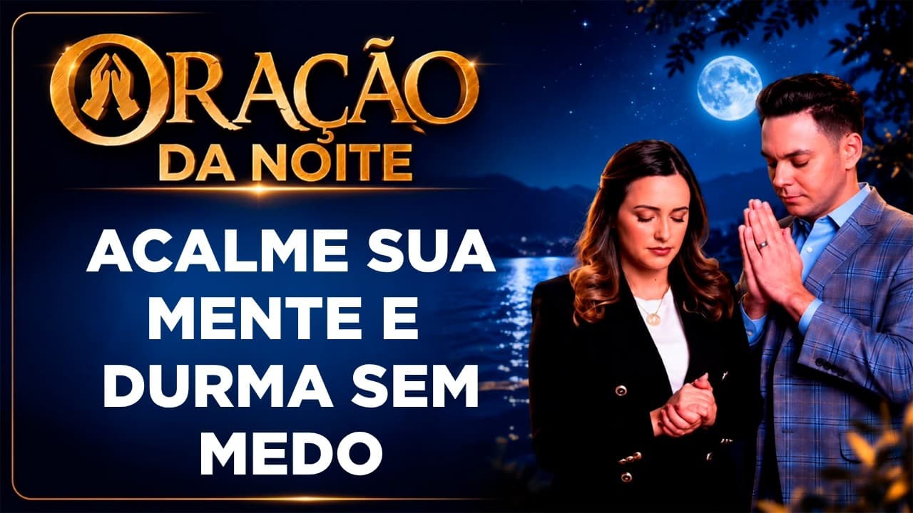 Capa do vídeo "Oração da noite🌙| Deus vai acalmar sua mente hoje | Pastor Fernando Branco" do canal Pr Fernando Branco