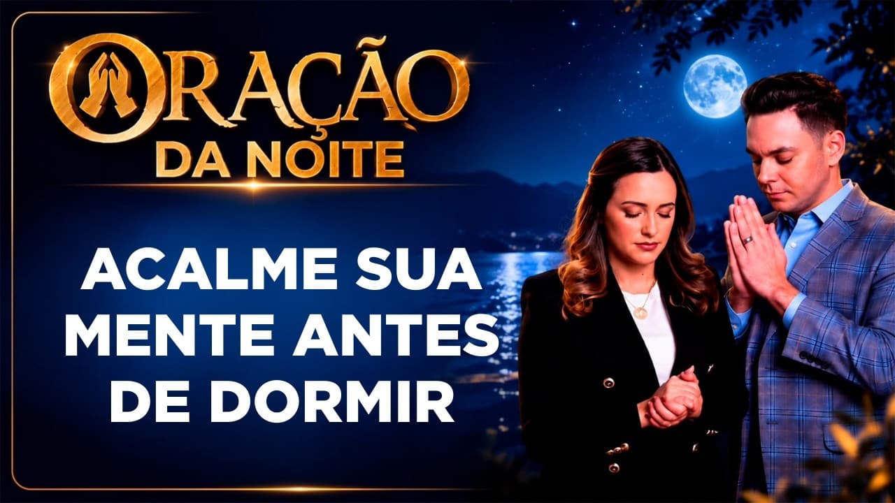 Capa do vídeo "Oração para dormir bem e descansar na presença de Deus | 🌙Oração da noite | Pastor Fernando Branco" do canal Pr Fernando Branco
