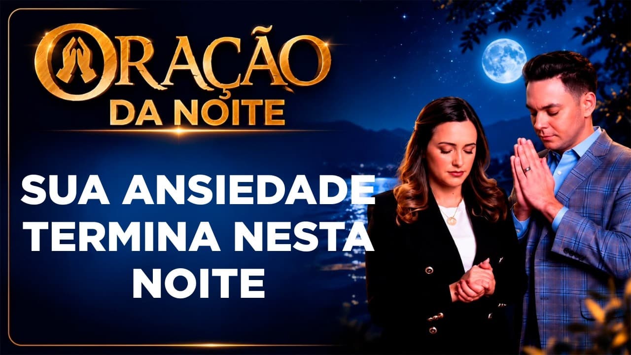 Capa do vídeo "Entregue sua ansiedade a Deus antes de dormir | Oração da noite 🌙 | Pastor Fernando Branco" do canal Pr Fernando Branco