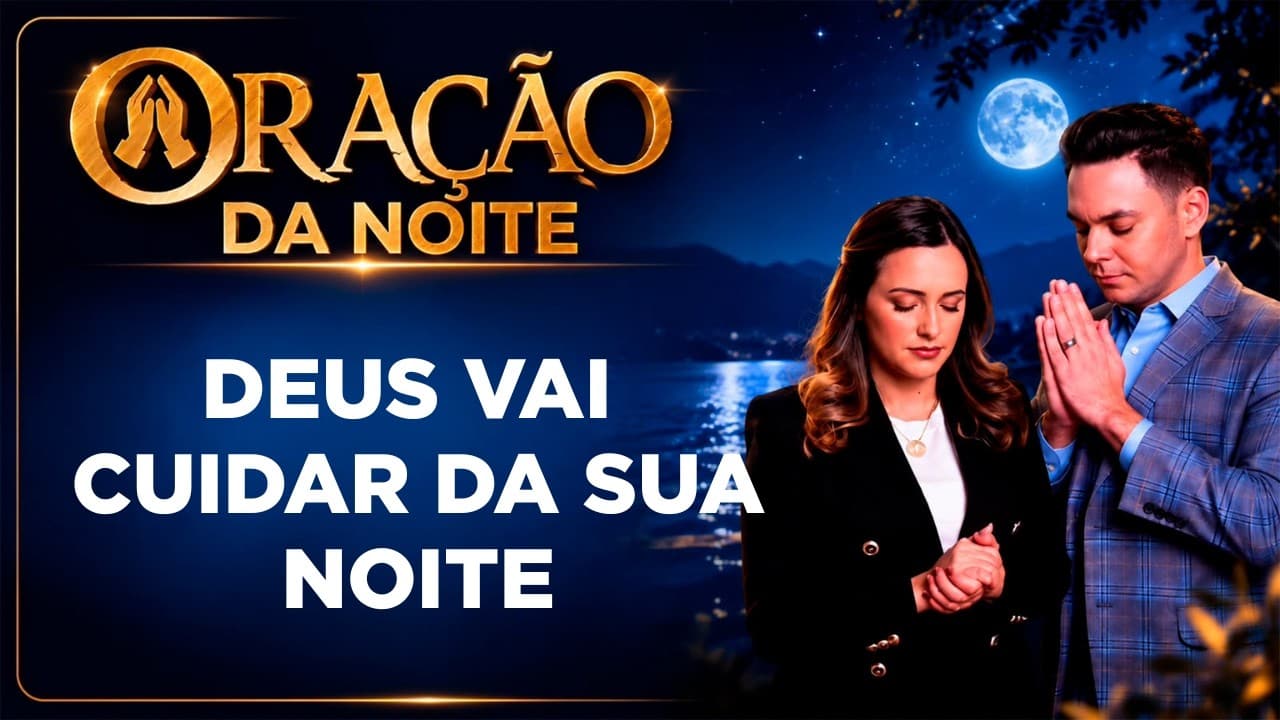Capa do vídeo "Durma em paz, Deus vai cuidar de você | 🌙Oração da noite | Pastor Fernando Branco" do canal Pr Fernando Branco