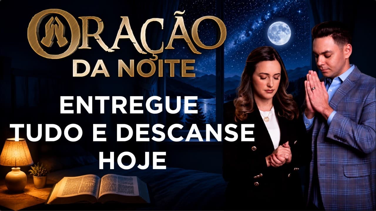 Capa do vídeo "Durma protegido pela presença de Deus | Oração da noite 🌙 | Pastor Fernando Branco" do canal Pr Fernando Branco
