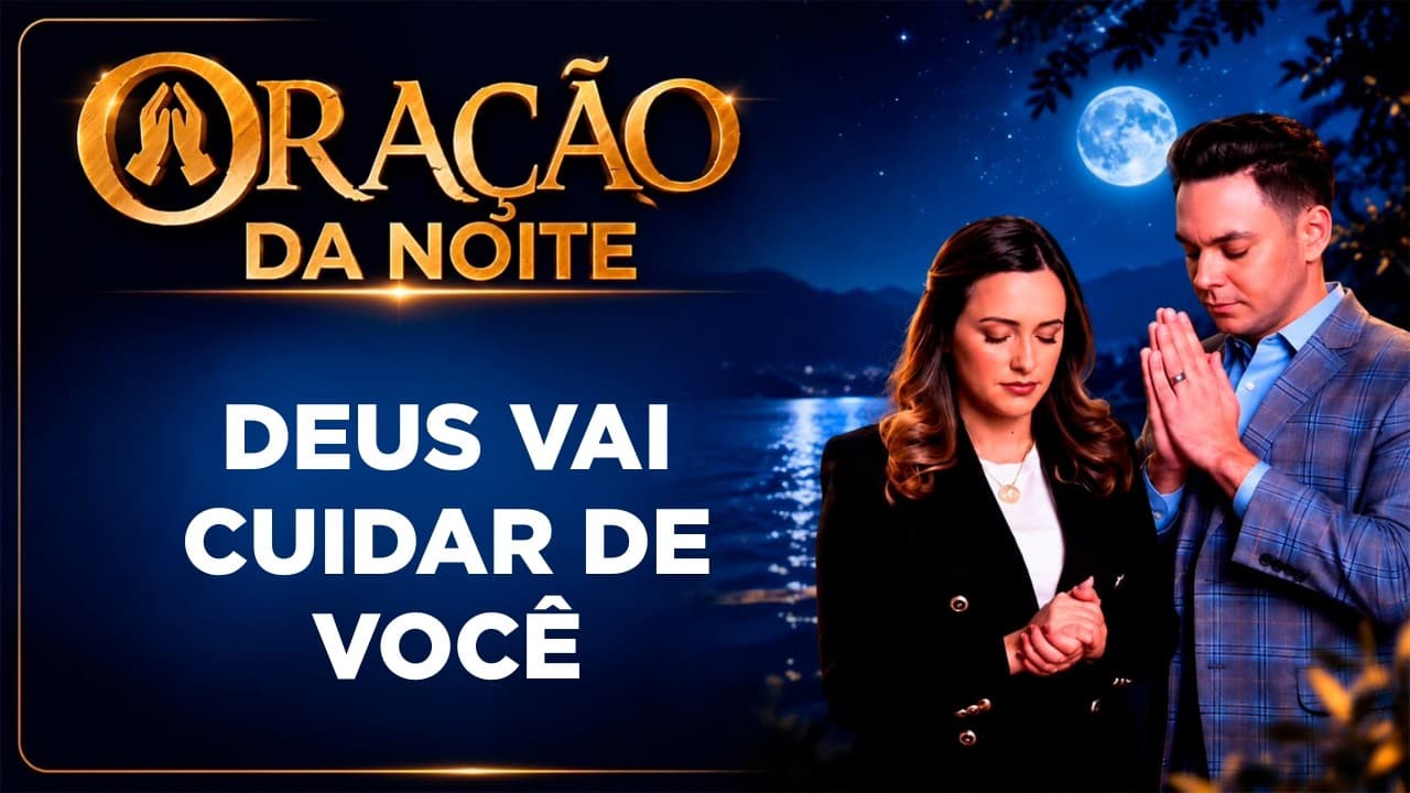 Capa do vídeo "Durma em paz, Deus vai cuidar de você | 🌙Oração da noite | Pastor Fernando Branco" do canal Pr Fernando Branco
