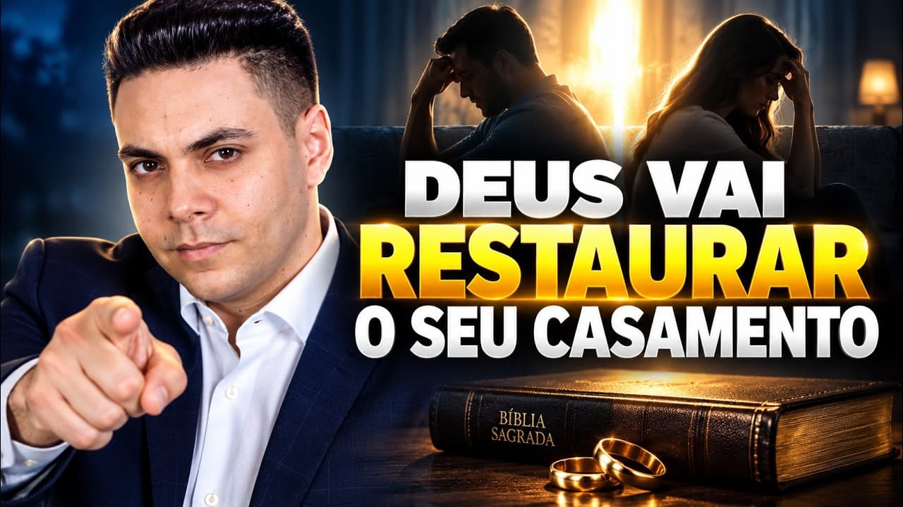 Capa do vídeo "Oração para restaurar o casamento e curar o desprezo |☀️Oração da manhã | Pastor Fernando Branco" do canal Pr Fernando Branco