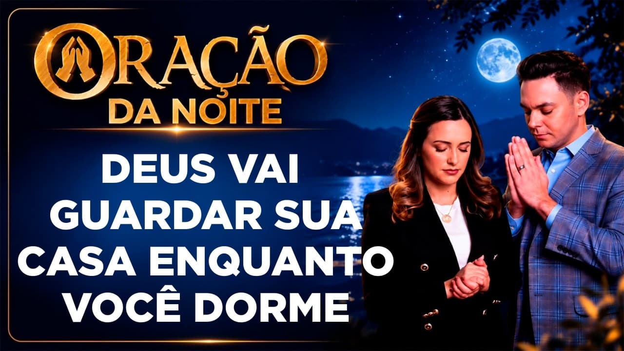 Capa do vídeo "Oração para dormir bem e descansar na paz de Deus |🌙Oração da noite | Pastor Fernando Branco" do canal Pr Fernando Branco
