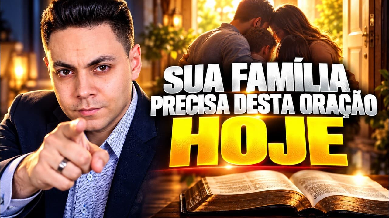 Capa do vídeo "Oração pela família e proteção do lar | 🌅Oração da tarde | Pastor Fernando Branco" do canal Pr Fernando Branco