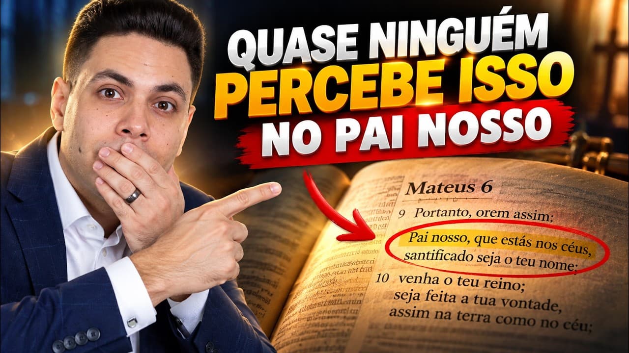 Capa do vídeo "4 segredos escondidos na oração do Pai Nosso | ☀️Oração da manhã | Pastor Fernando Branco" do canal Pr Fernando Branco
