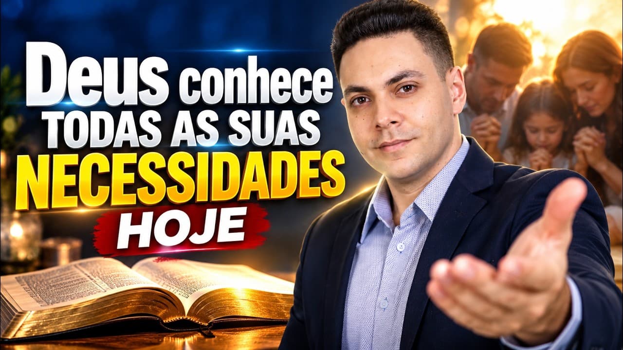 Capa do vídeo "Oração da tarde🌅| Salmo 23 para Deus abrir portas e trazer provisão | Pastor Fernando Branco" do canal Pr Fernando Branco