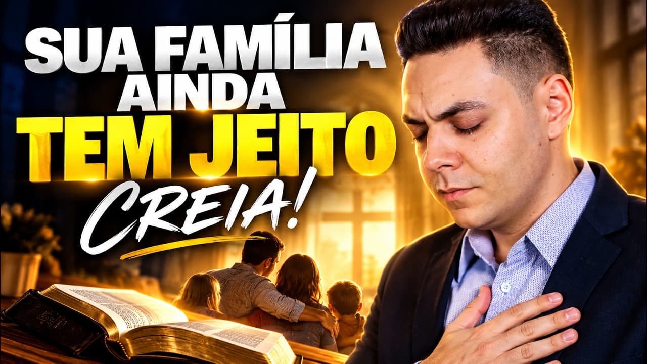 Capa do vídeo "Oração da tarde🌅| Deus vai restaurar sua família e fazer o impossível! | Pastor Fernando Branco" do canal Pr Fernando Branco