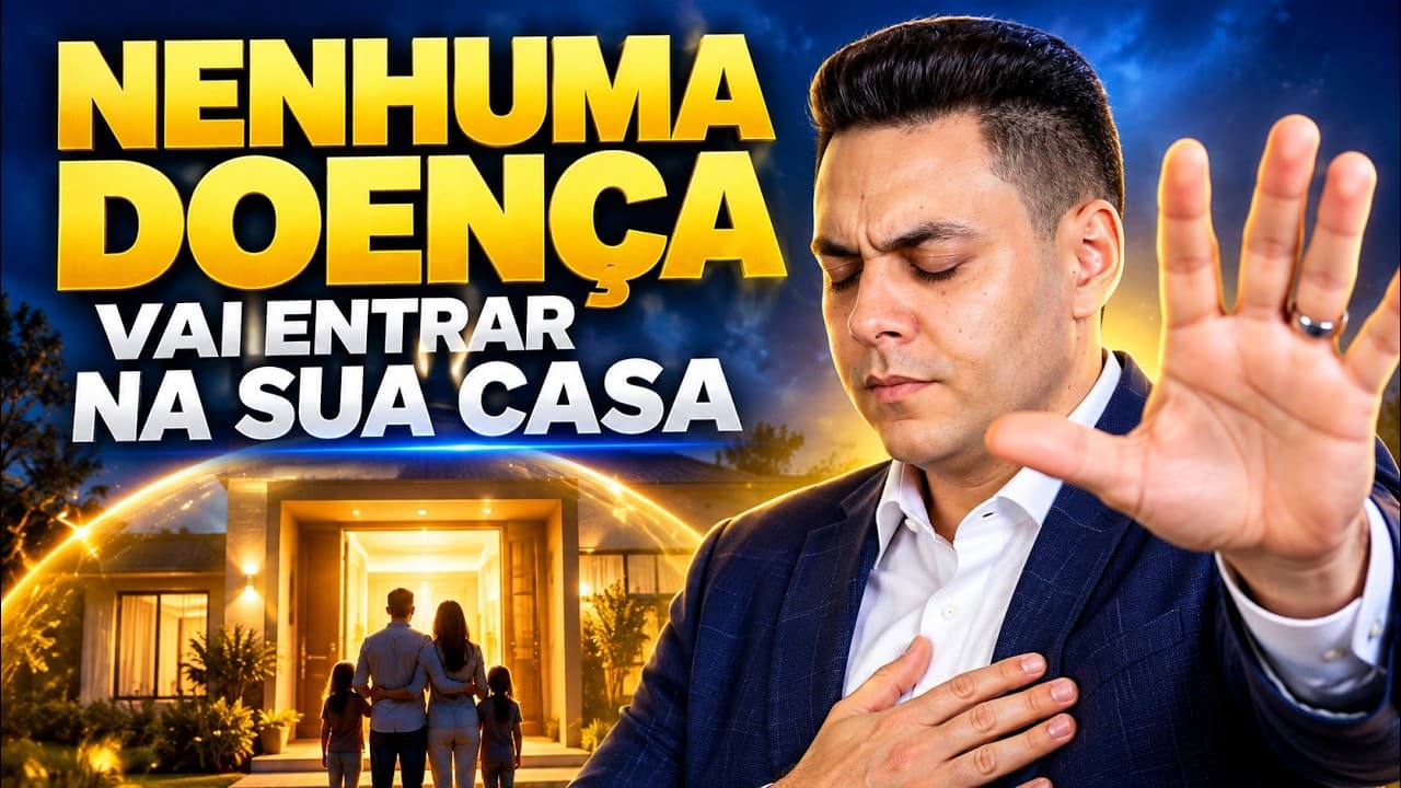 Capa do vídeo "Oração da tarde🌅| Oração da tarde para expulsar as doenças da sua casa | Pastor Fernando Branco" do canal Pr Fernando Branco