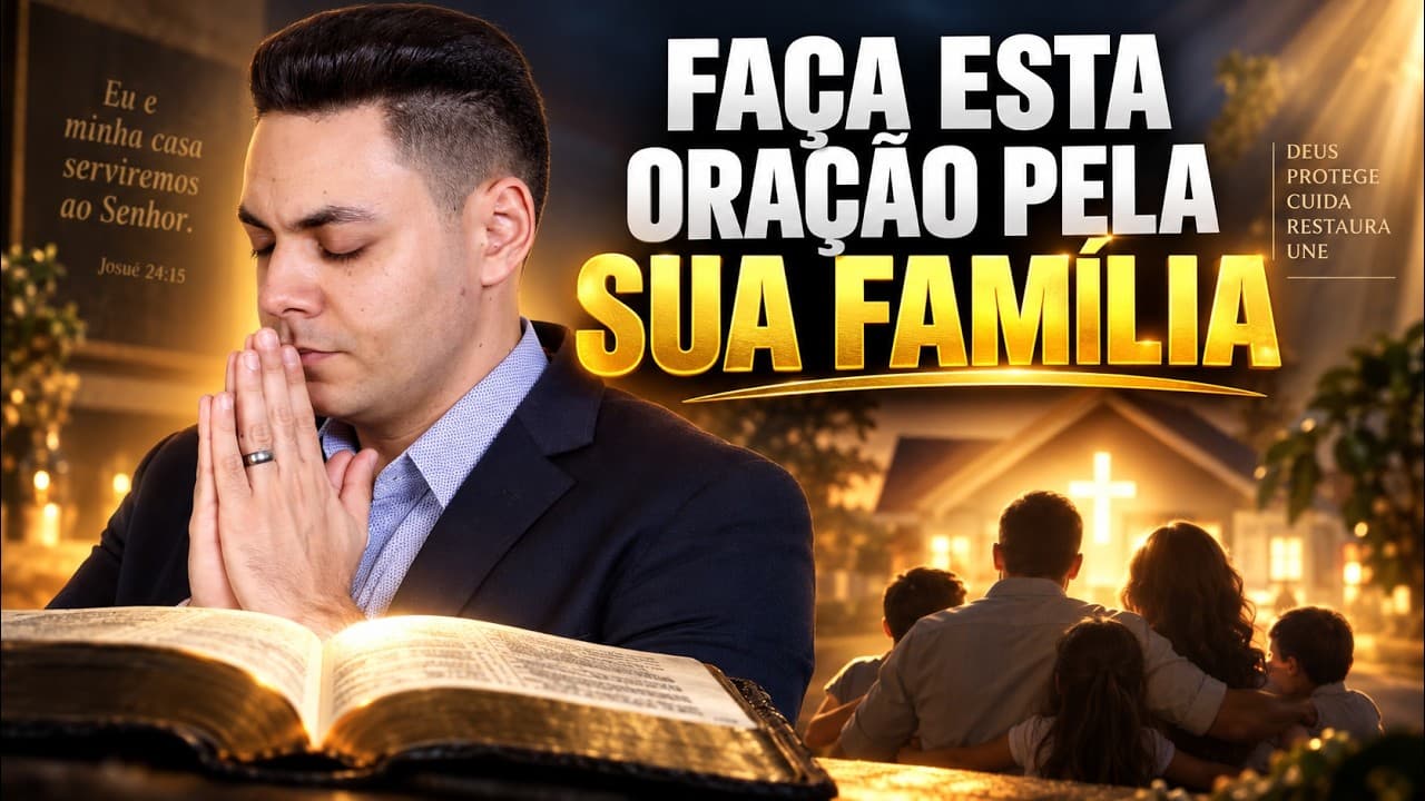 Capa do vídeo "Consagre sua casa a Deus e proteja sua família |🌅Oração da tarde | Pastor Fernando Branco" do canal Pr Fernando Branco