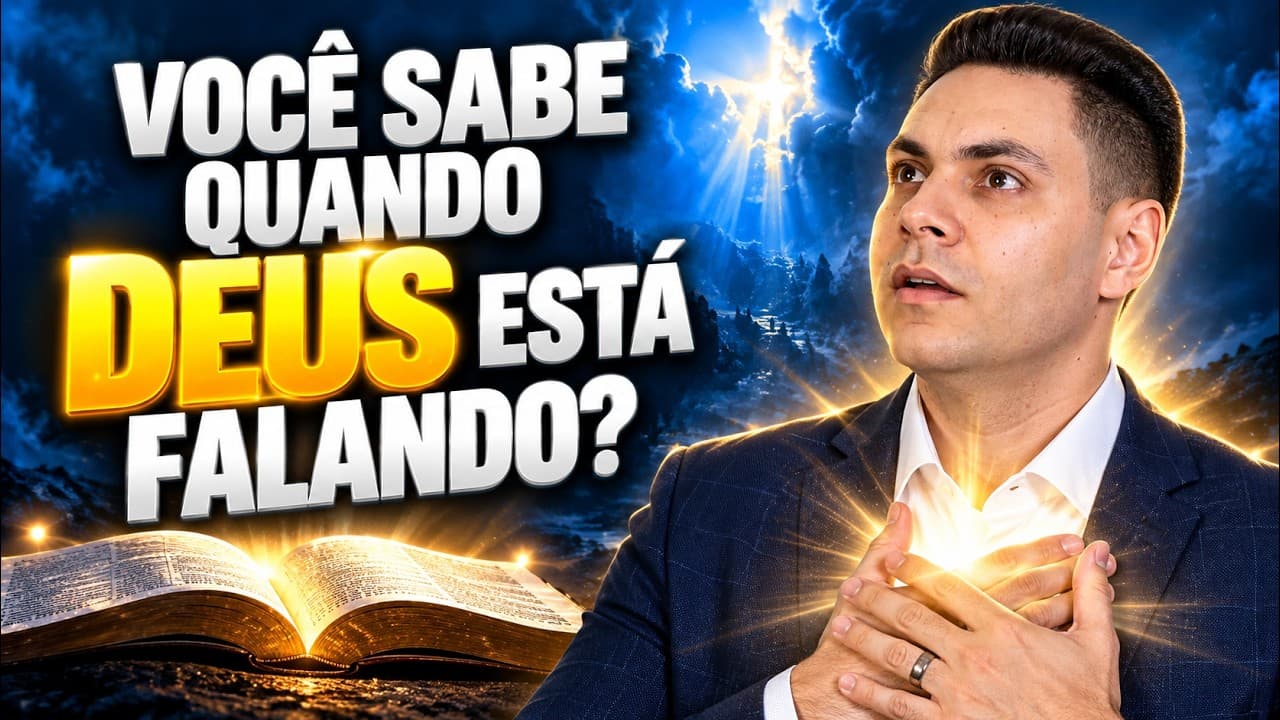 Capa do vídeo "Oração da tarde🌅| 4 maneiras de ouvir a voz de Deus | Pastor Fernando Branco" do canal Pr Fernando Branco