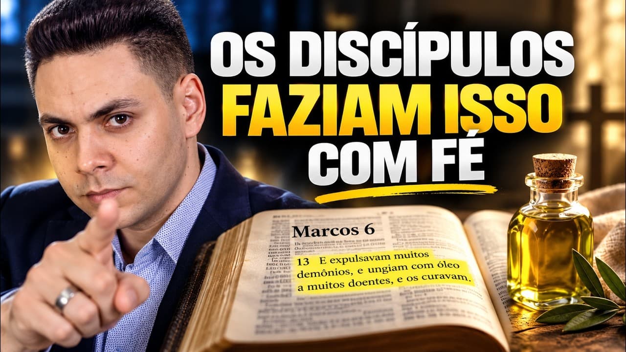 Capa do vídeo "Unção com óleo e oração da fé |🌅Oração da tarde | Pastor Fernando Branco" do canal Pr Fernando Branco