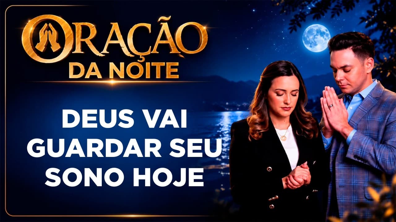 Capa do vídeo "Oração para dormir bem e acordar fortalecido por Deus | Oração da noite 🌙 | Pastor Fernando Branco" do canal Pr Fernando Branco