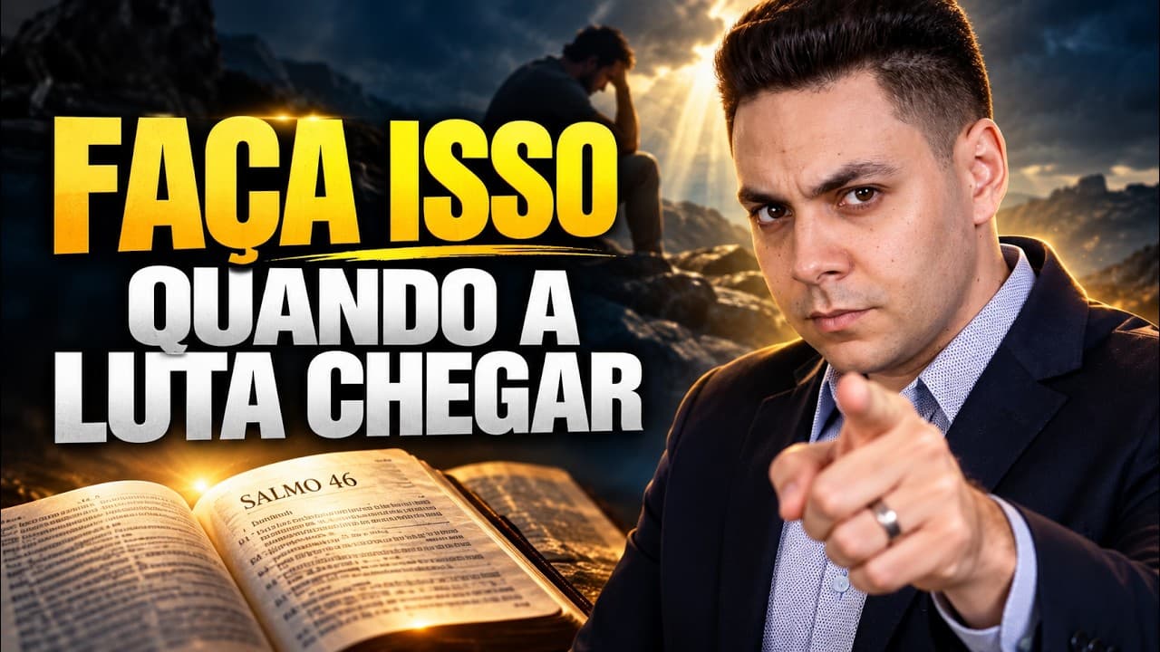 Capa do vídeo "Oração para vencer as lutas com Deus | 🌅Oração da tarde | Pastor Fernando Branco" do canal Pr Fernando Branco