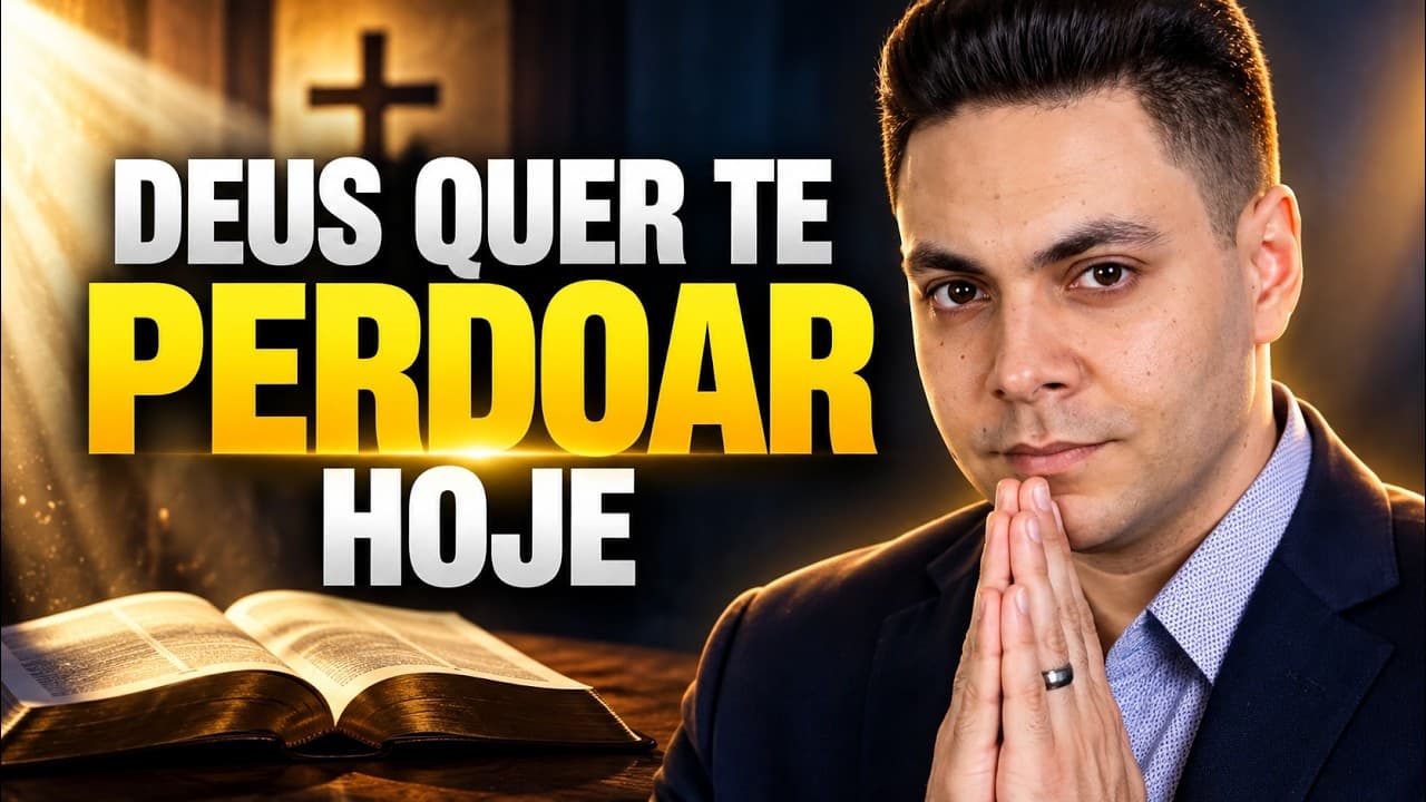 Capa do vídeo "Oração da manhã para receber o perdão de Deus | ☀️Oração da manhã | Pastor Fernando Branco" do canal Pr Fernando Branco