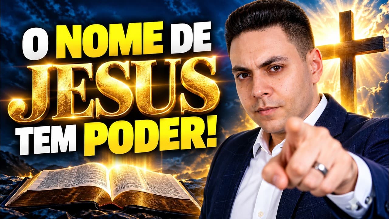 Capa do vídeo "O poder do nome de Jesus na oração da manhã | ☀️Oração da manhã | Pastor Fernando Branco" do canal Pr Fernando Branco