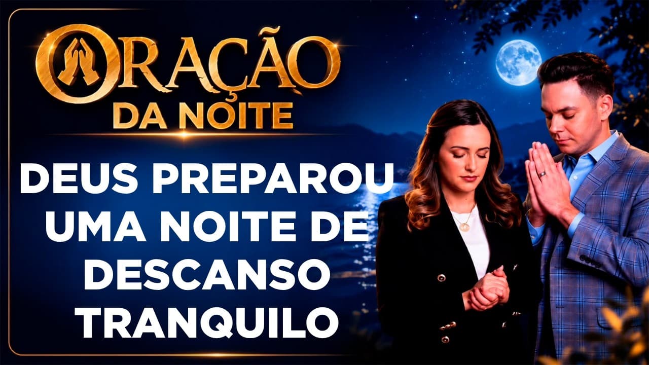Capa do vídeo "Oração da noite🌙| Oração para descansar sob a proteção de Deus | Pastor Fernando Branco" do canal Pr Fernando Branco