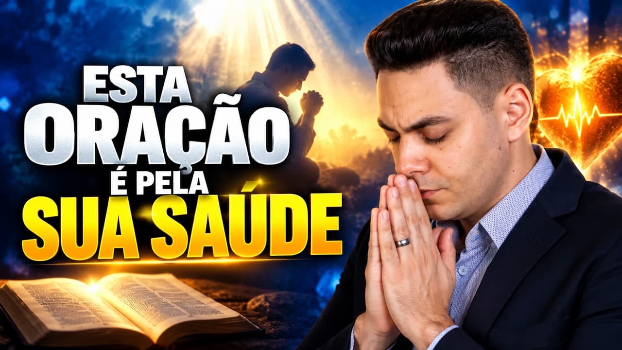 Capa do vídeo "Oração da tarde 🌅| Deus vai fortalecer sua saúde e renovar sua fé | Pastor Fernando Branco" do canal Pr Fernando Branco