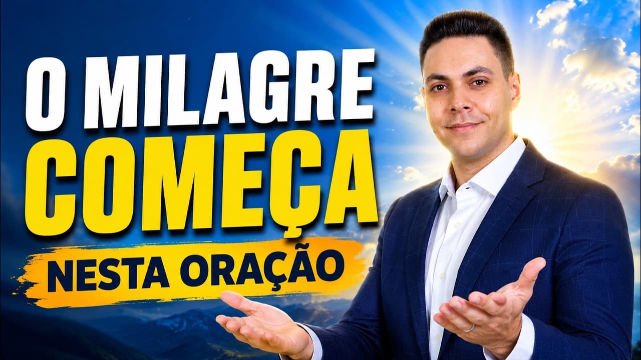 Capa do vídeo "Oração da tarde pela cura de Deus | Oração da tarde 🌅 | Pastor Fernando Branco" do canal Pr Fernando Branco