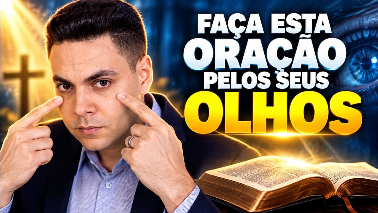 Capa do vídeo "Oração poderosa pelos olhos | 🌅Oração da tarde | Pastor Fernando Branco" do canal Pr Fernando Branco