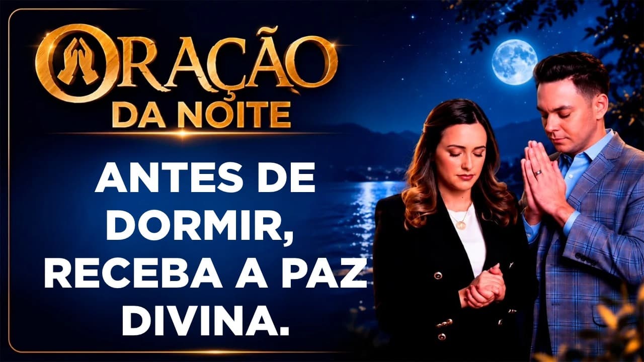 Capa do vídeo "Oração da noite🌙| Oração para dormir bem e acalmar a mente com Deus | Pastor Fernando Branco" do canal Pr Fernando Branco