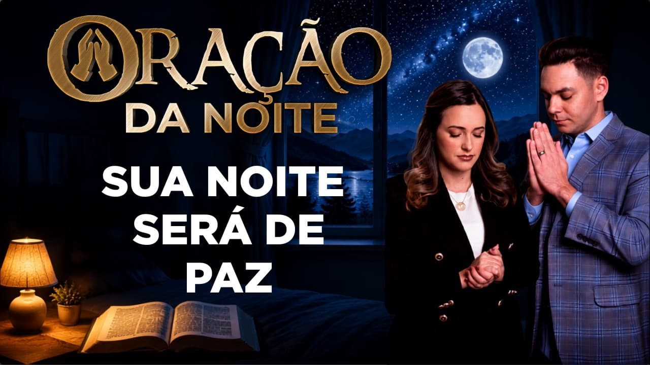 Capa do vídeo "Durma em paz sabendo que Deus cuida de você | Oração da noite 🌙 | Pastor Fernando Branco" do canal Pr Fernando Branco