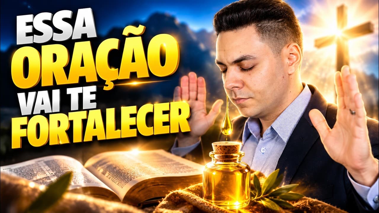 Capa do vídeo "Oração da tarde para receber forças | 🌅Oração da tarde | Pastor Fernando Branco" do canal Pr Fernando Branco