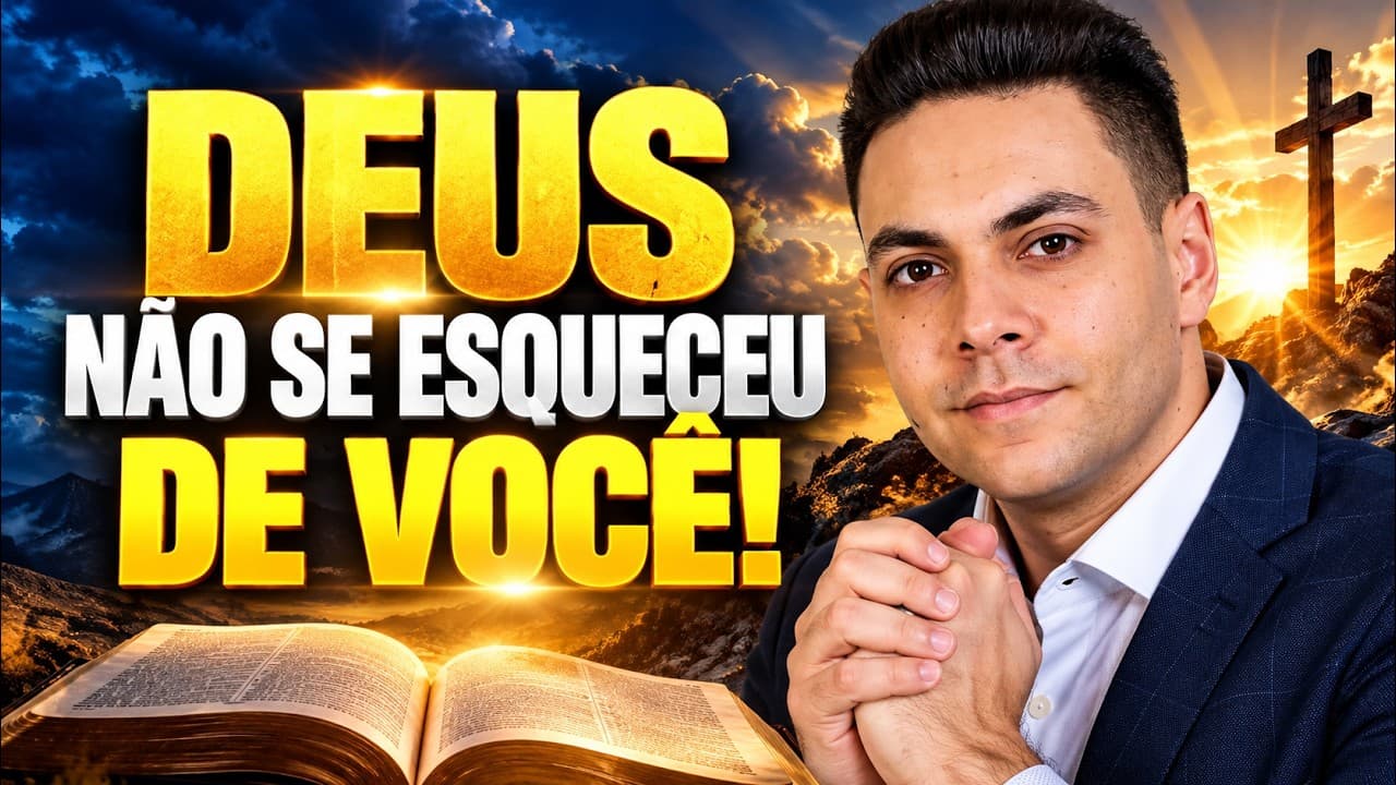Capa do vídeo "Oração da manhã☀️| Deus não se esqueceu de você! Ele vai te honrar | Pastor Fernando Branco" do canal Pr Fernando Branco